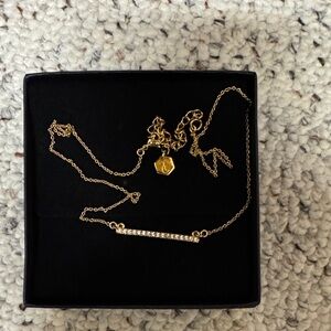 TOUCHSTONE Elegant Gold Necklace with SWAROSKI Accents